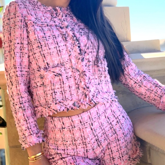 Tweed 2 set, short and jacket size 0-2 - Picture 2 of 6